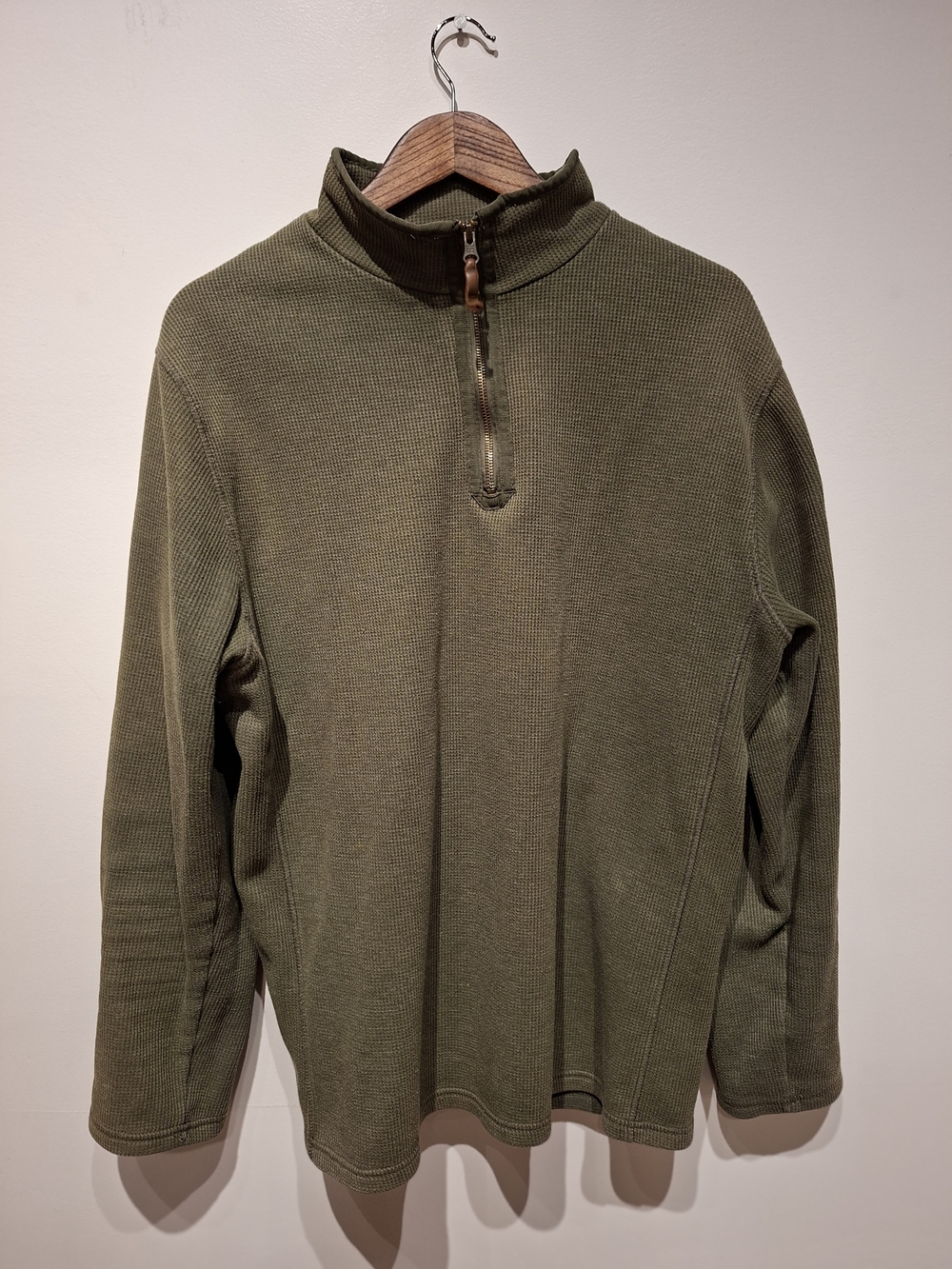 Men's Mountain Warehouse Olive Half-Zip Sweater Pullover Sweater